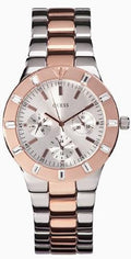  Shop Authentic Guess Glisten Chronograph Analog Silver Dial Two Tone Steel Strap Watch For Women - W14551L1 - Luxxuri