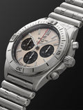  Shop Authentic Breitling Chronomat B01 42mm Silver Dial Silver Steel Strap Watch for Men - AB0134101G1A1 - Luxxuri