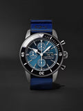  Shop Authentic Breitling Superocean Heritage Chronograph 44 Outerknown Blue Dial Blue NATO Strap Watch for Men - M133132A1C1W1 - Luxxuri