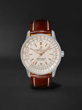  Shop Authentic Breitling Navitimer Automatic 41 White Dial Brown Leather Strap Watch for Men - A17326211G1P2 - Luxxuri