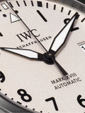  Shop Authentic IWC Pilot's Watch Mark XVIII White Dial Black Leather Strap Watch for Men - IW327002 - Luxxuri