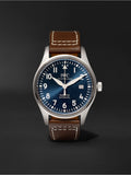  Shop Authentic IWC Pilot's Mark XVIII Le Petit Prince Blue Dial Brown Leather Strap Watch for Men - IW327004 - Luxxuri