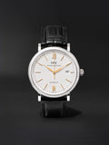IWC Portofino Automatic White Dial Black Leather Strap Watch for Men - IW356517
