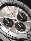  Shop Authentic Breitling Chronomat B01 42mm Silver Dial Silver Steel Strap Watch for Men - AB0134101G1A1 - Luxxuri