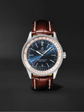  Shop Authentic Breitling Navitimer Automatic 38mm Blue Dial Brown Leather Strap Mens Watch - A17325211C1P2 - Luxxuri