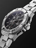  Shop Authentic Tag Heuer Aquaracer Chronograph Black Dial Silver Steel Strap Watch for Men - CAY1110.BA0927 - Luxxuri