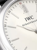  Shop Authentic IWC Portofino Automatic White Dial Black Leather Strap Watch for Men - IW356501 - Luxxuri