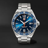  Shop Authentic Tag Heuer Formula 1 Quartz Blue Dial Silver Steel Strap Watch for Men - WAZ1010.BA0842 - Luxxuri