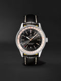  Shop Authentic Breitling Navitimer 1 Automatic 41mm Black Dial Black Leather Strap Mens Watch - A17326211B1P2 - Luxxuri