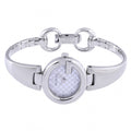  Shop Authentic Gucci Guccissima Quartz Silver Dial Silver Steel Strap Watch For Women - YA134511 - Luxxuri
