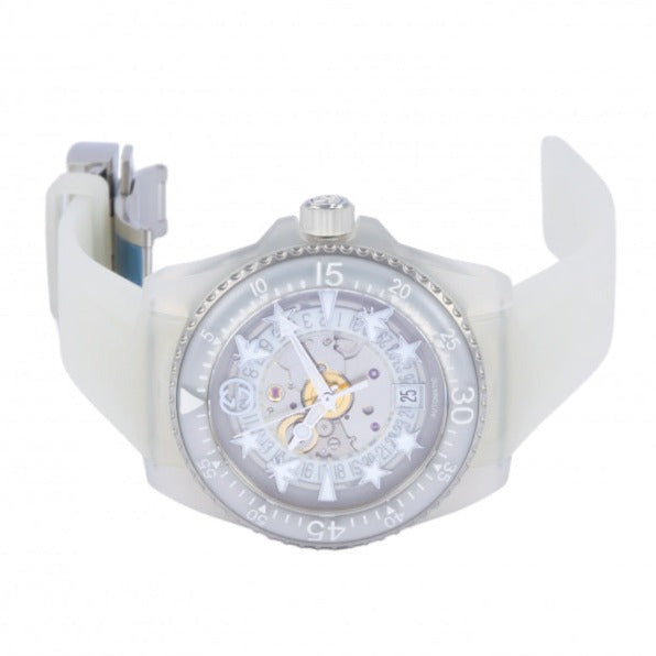  Shop Authentic Gucci Dive Automatic White Dial White Rubber Strap Unisex Watch - YA136342 - Luxxuri