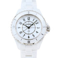  Shop Authentic Chanel J12 Quartz White Dial White Steel Strap Watch for Women - J12 H5698 - Luxxuri