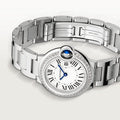  Shop Authentic Cartier Ballon Bleu De Cartier Diamonds White Dial Silver Steel Strap Watch for Women - W4BB0015 - Luxxuri