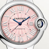  Shop Authentic Cartier Ballon Blue De Cartier Pink Dial Pink Leather Strap Watch for Women - WSBB0031 - Luxxuri