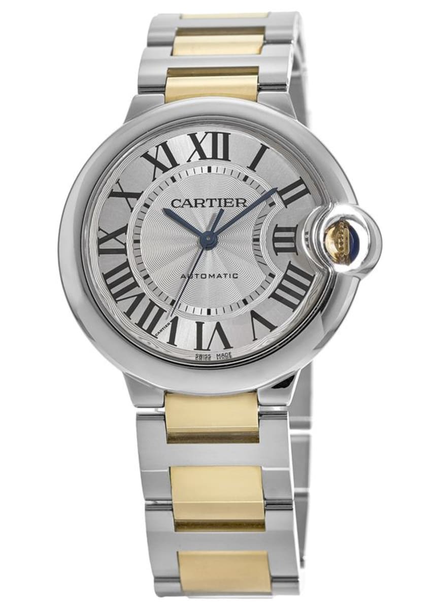  Shop Authentic Cartier Ballon Bleu de Cartier Silver Dial Two Tone Steel Strap Watch for Women - W2BB0030 - Luxxuri