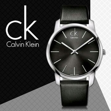  Shop Authentic Calvin Klein City Black Dial Black Leather Strap Watch For Women - K2G23107 - Luxxuri