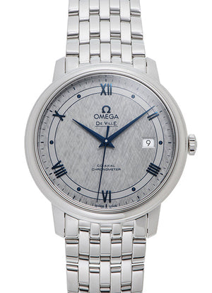  Shop Authentic Omega De Ville Prestige Co-Axial Grey Dial Silver Steel Strap Watch for Men - 424.10.40.20.06.002 - Luxxuri