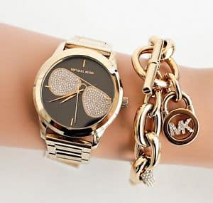  Shop Authentic Michael Kors Hartman Analog Quartz Black Dial Gold Steel Strap Watch For Women - MK3647 - Luxxuri