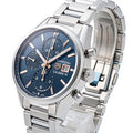 Shop Authentic Tag Heuer Carrera Automatic Chronograph Blue Dial Silver Steel Strap Watch for Men - CBK2115.BA0715 - Luxxuri