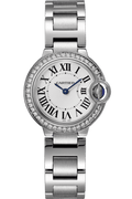  Shop Authentic Cartier Ballon Bleu De Cartier Diamonds White Dial Silver Steel Strap Watch for Women - W4BB0015 - Luxxuri