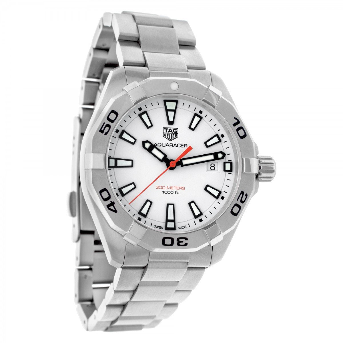  Shop Authentic Tag Heuer Aquaracer White Dial Watch for Men - WBD1111.BA0928 - Luxxuri