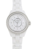  Shop Authentic Chanel J12 Quartz Diamonds White Dial White Steel Strap Watch for Women - J12 H6418 - Luxxuri
