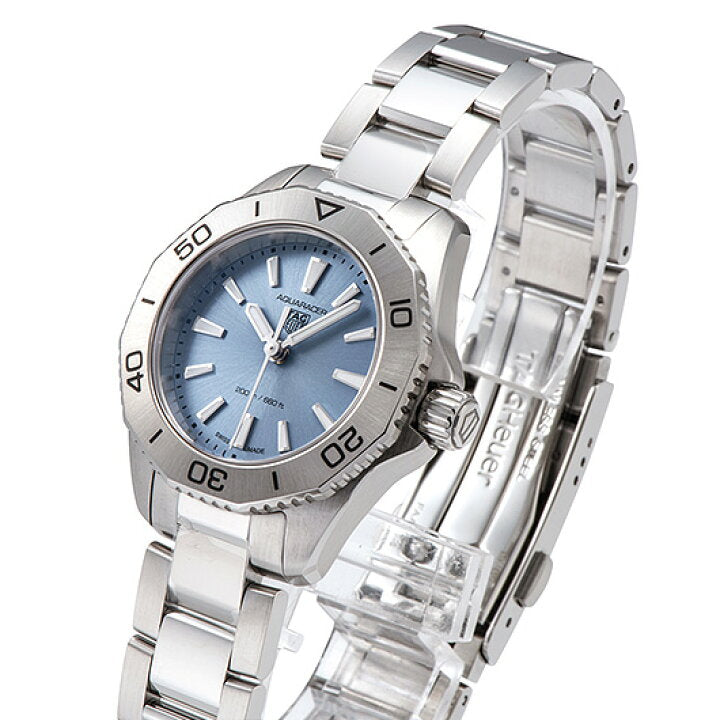  Shop Authentic Tag Heuer Aquaracer Professional 200 Quartz Blue Dial Silver Steel Strap Watch for Women - WBP1415.BA0622 - Luxxuri