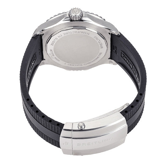  Shop Authentic Breitling Superocean Automatic 46 Black Dial Black Rubber Strap Watch for Men - A17378211B1S1 - Luxxuri