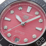  Shop Authentic Tag Heuer Aquaracer Professional 300 Automatic Diamonds Pink Dial Silver Steel Strap Watch for Women - WBP231J.BA0618 - Luxxuri