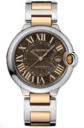  Shop Authentic Cartier Ballon Bleu de Cartier Brown Dial Two Tone Steel Strap Watch for Men - W6920032 - Luxxuri