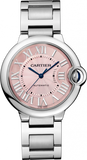  Shop Authentic Cartier Ballon Bleu De Cartier Pink Dial Silver Steel Strap Watch for Women - W6920041 - Luxxuri