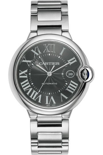  Shop Authentic Cartier Ballon Bleu de Cartier Black Dial Silver Steel Strap Watch for Men - W6920042 - Luxxuri