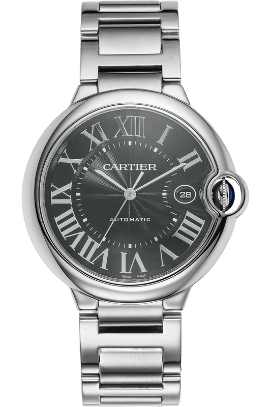  Shop Authentic Cartier Ballon Bleu de Cartier Black Dial Silver Steel Strap Watch for Men - W6920042 - Luxxuri