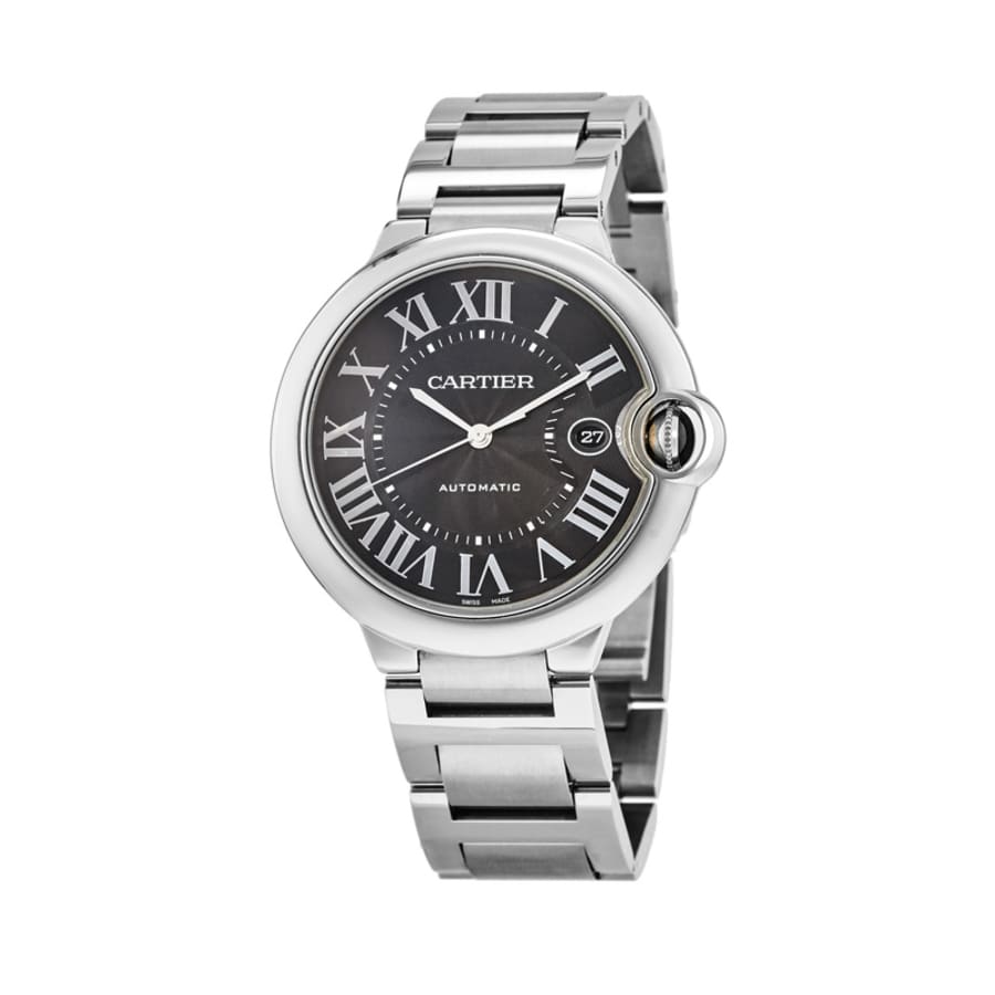  Shop Authentic Cartier Ballon Bleu de Cartier Black Dial Silver Steel Strap Watch for Men - W6920042 - Luxxuri