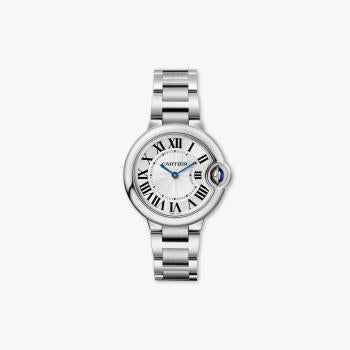  Shop Authentic Cartier Ballen Bleu De Cartier Silver Dial Silver Steel Strap Watch for Women - W6920084 - Luxxuri