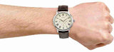  Shop Authentic Guess Wafer Quartz White Dial Brown Leather Strap Watch For Men - W70016G2 - Luxxuri