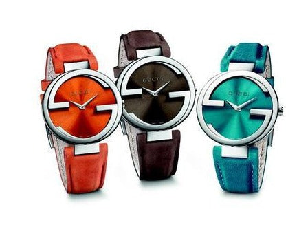  Shop Authentic Gucci Interlocking Quartz Blue Dial Blue Leather Strap Watch For Women - YA133315 - Luxxuri