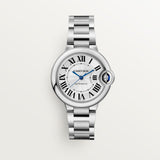  Shop Authentic Cartier Ballon Bleu De Cartier Silver Dial Silver Steel Strap Watch for Women - WSBB0044 - Luxxuri