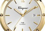  Shop Authentic Salvatore Ferragamo F-80 Classic White Dial Brown Leather Strap Watch for Men - SFDT00819 - Luxxuri