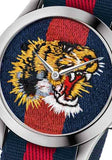  Shop Authentic Gucci G Timless Le Marche Des Merveilles Blue & Red Dial Blue & Red Nylon Strap Unisex Watch  - YA126495 - Luxxuri