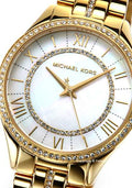  Shop Authentic Michael Kors Lauryn Mother of Pearl White Dial Gold Steel Strap Watch for Women - MK3899 - Luxxuri