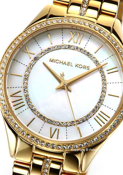  Shop Authentic Michael Kors Lauryn Mother of Pearl White Dial Gold Steel Strap Watch for Women - MK3899 - Luxxuri