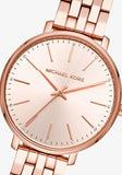  Shop Authentic Michael Kors Pyper Three-Hand Rose Gold Dial Rose Gold Steel Strap Watch For Women - MK3897 - Luxxuri