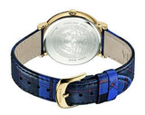  Shop Authentic Versace V-Circle Black Dial Blue Leather Strap Watch for Women - VE8100218 - Luxxuri