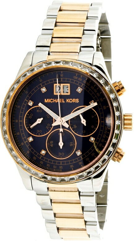  Shop Authentic Michael Kors Brinkley Blue Dial Two Tone Steel Strap Watch for Women - MK6205 - Luxxuri