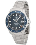 Shop Authentic Tag Heuer Aquaracer Caliber 5 Automatic Blue Dial Silver Steel Strap Watch for Men - WAN2111.BA0822 - Luxxuri
