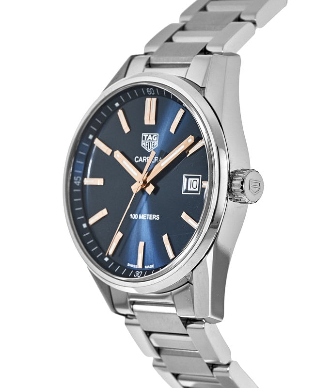  Shop Authentic Tag Heuer Carrera Quartz Blue Dial Silver Steel Strap Watch for Women - WAR1112.BA0601 - Luxxuri