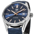  Shop Authentic Tag Heuer Carrera Quartz Blue Dial Blue Calfskin Leather Strap Watch for Women - WAR1112.FC6391 - Luxxuri