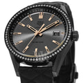 Shop Authentic Tag Heuer Carrera Diamonds Anthracite Black Dial Black Leather Strap Watch for Women - WAR1115.FC6392 - Luxxuri