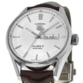  Shop Authentic Tag Heuer Carrera Calibre 5 Automatic White Dial Brown Leather Strap Watch for Men - WAR201B.FC6291 - Luxxuri